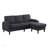 3-Seat Combo Sofa With Storage Ottoman And L-Shaped Bench, Ideal For Compact Rooms And Modern Living Spaces
