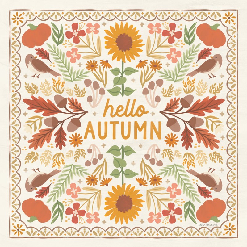 «Autumn Days X» par Laura Marshall, H 12 po x l 12 po
