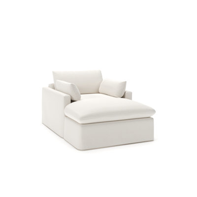 Luna Slipcovered Chaise