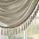 Apamea Faux Silk Waterfall Embellished 38'' W Window Valance