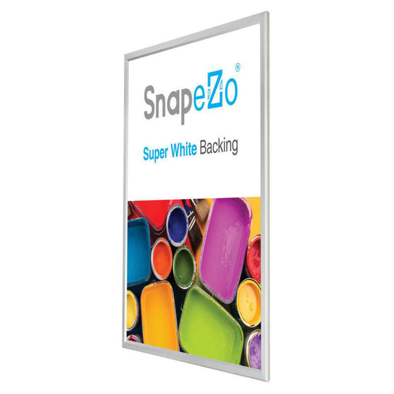 Cadre en aluminium Snapezo 11x17, 18 po x 24 po, Argent