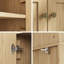 Garde-manger 71 po avec bibliothèques, armoire de rangement et bibliothèque ouverte 71 po-1648836898