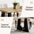 Wood Dining Table For 6-8 People, 70.8" Modern Rectangle Kitchen Table With Wood Base For Dining Room-1045672788-1052508468