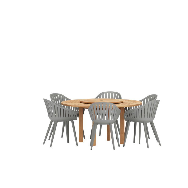 Ensemble de salle à manger Anautica, gris