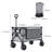 Collapsible Foldable Beach Wagon Cart Utility Cart with All Terrain Wheels-99326983