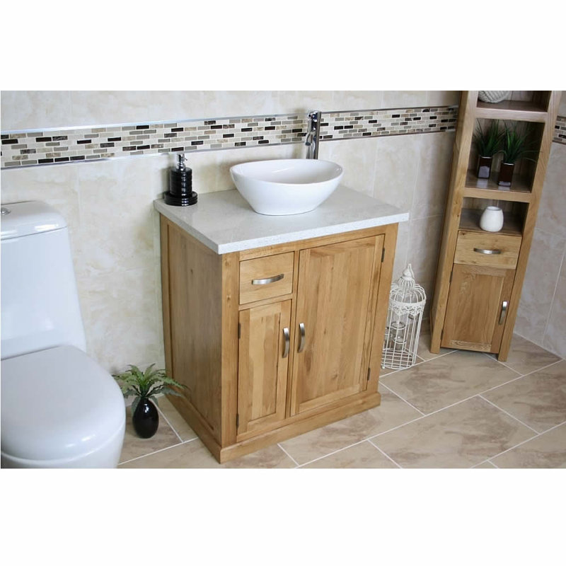 Dehart 751mm Single Bathroom Vanity with Vessel Ceramic Basin