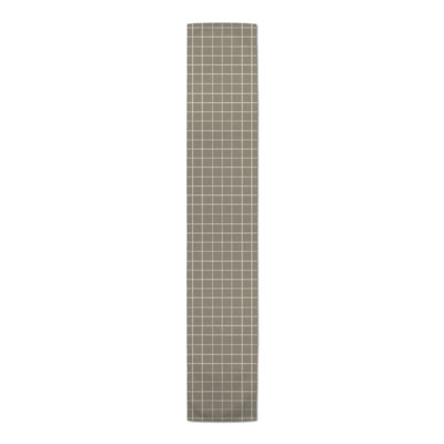 Red And Cream Check Table Runner