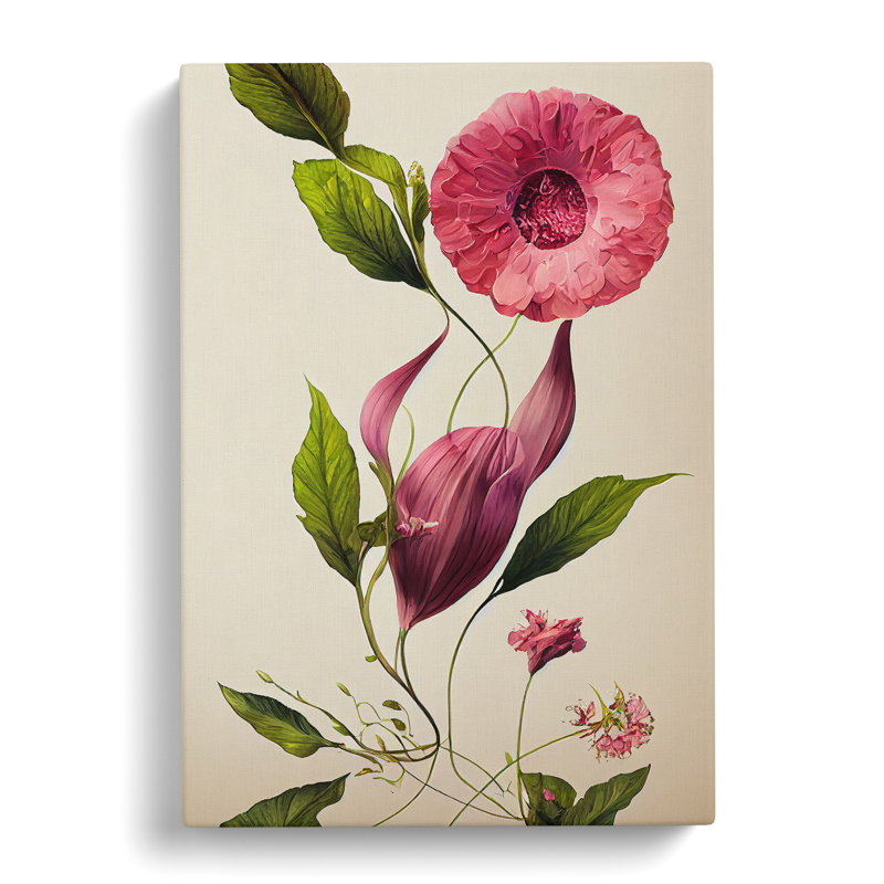 Flower Portrait No.1 - Wrapped Canvas Print, 50cm H x 35cm W