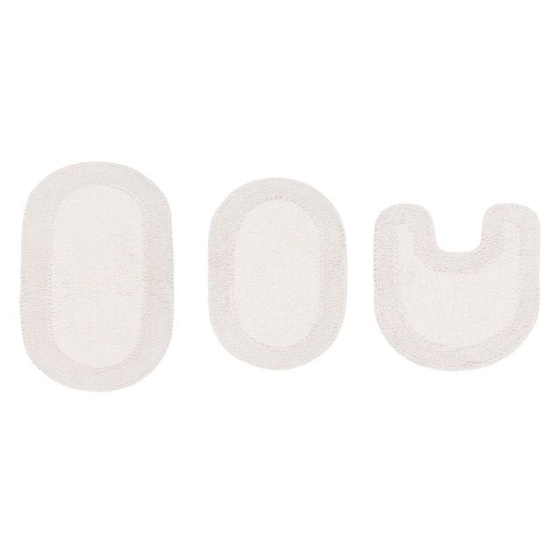 Delma Bath Rug Set, Ivory