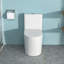 Bathroom Toilet With 12 - Inch Rough In, White Ceramic, 1.1/1.6 Dual Flush, Siphon Jet, 800g Map, Soft Closing Pp Seat, Smooth Flush Long Lasting Cleanliness