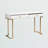 Degennaro Metal Base Console Table in White & Gold, 29.52'' H X 47.20'' W X 15.74'' D