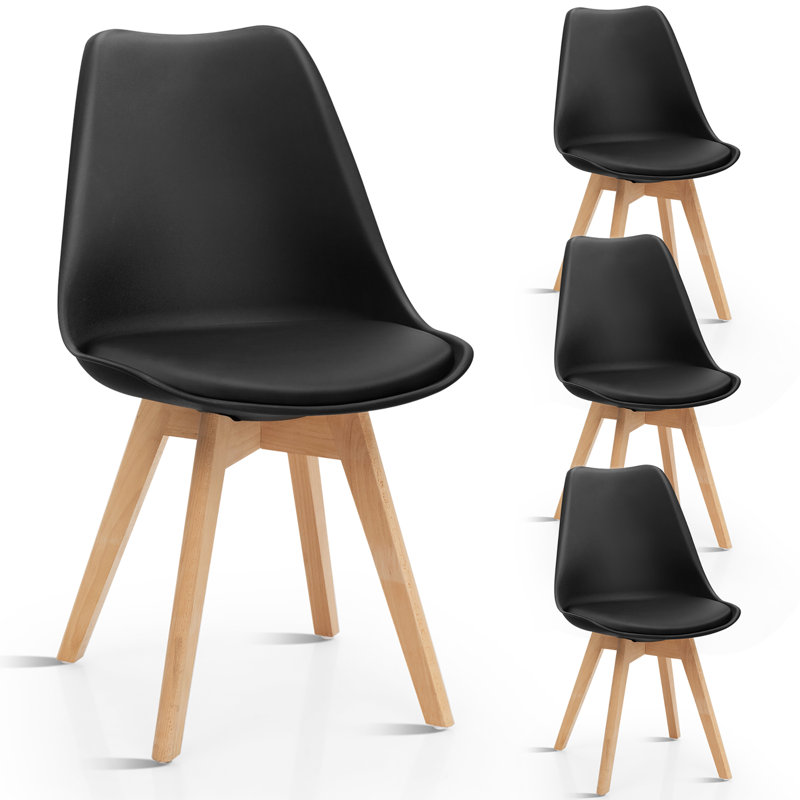 Biggins White Accent Chair, Noir