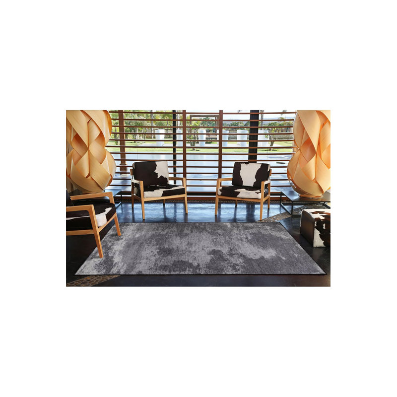 Tapis tissé à motifs Modern Block, Sous-tapis rectangulaire 3 pi 11 po x 5 pi 11 po i
