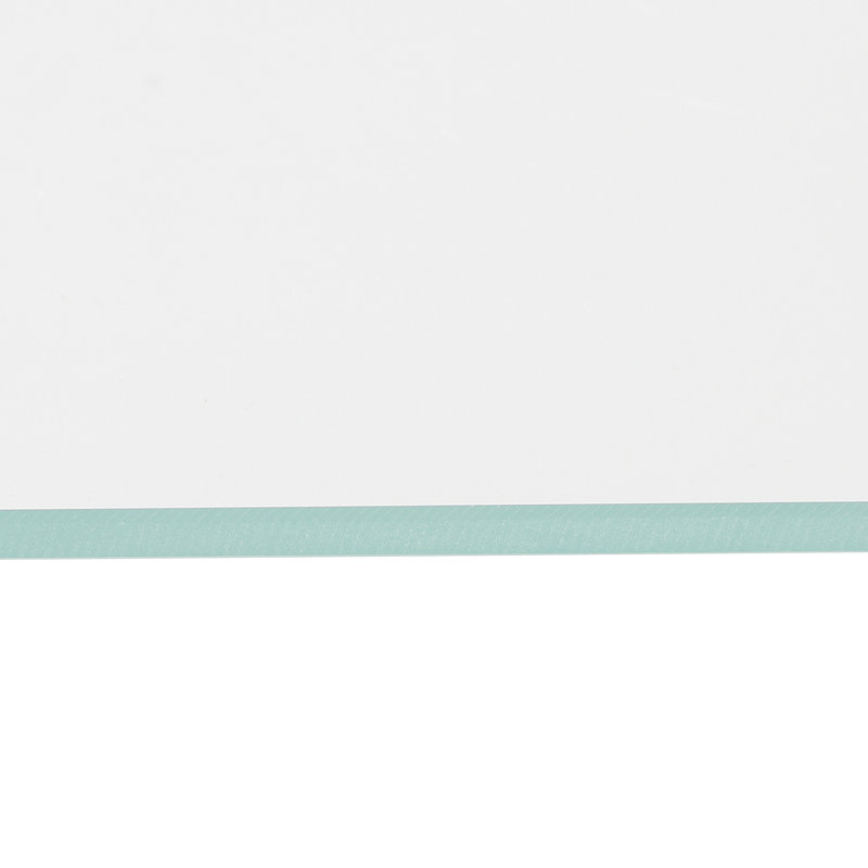2 Piece Glass Floating Shelf, Silver
