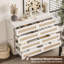 Commode double 8 tiroirs pour chambre à coucher, commode en rotin-1439029379