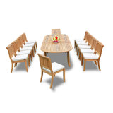 Arbor Outdoor 11 - Piece Teak Dining Set