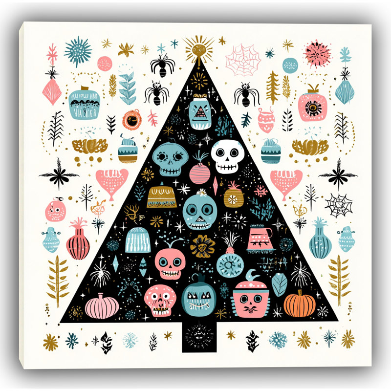 «Midnight Icon Tree», art mural sur toile tendue