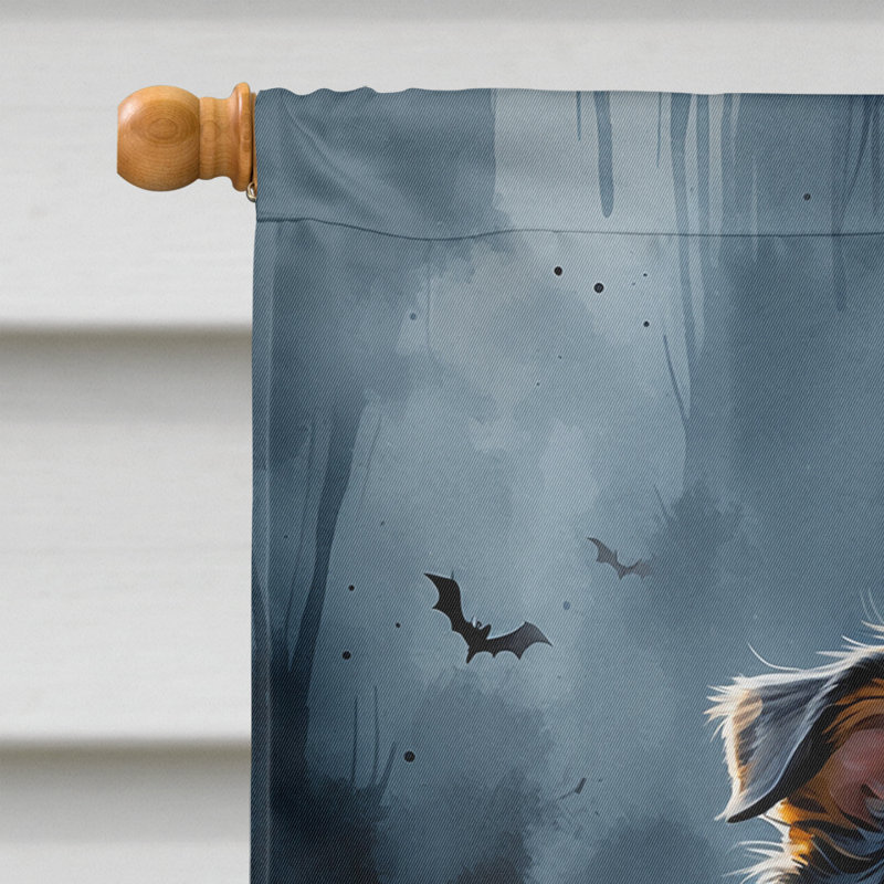 Drapeau de chiot Halloween House, Sheltie