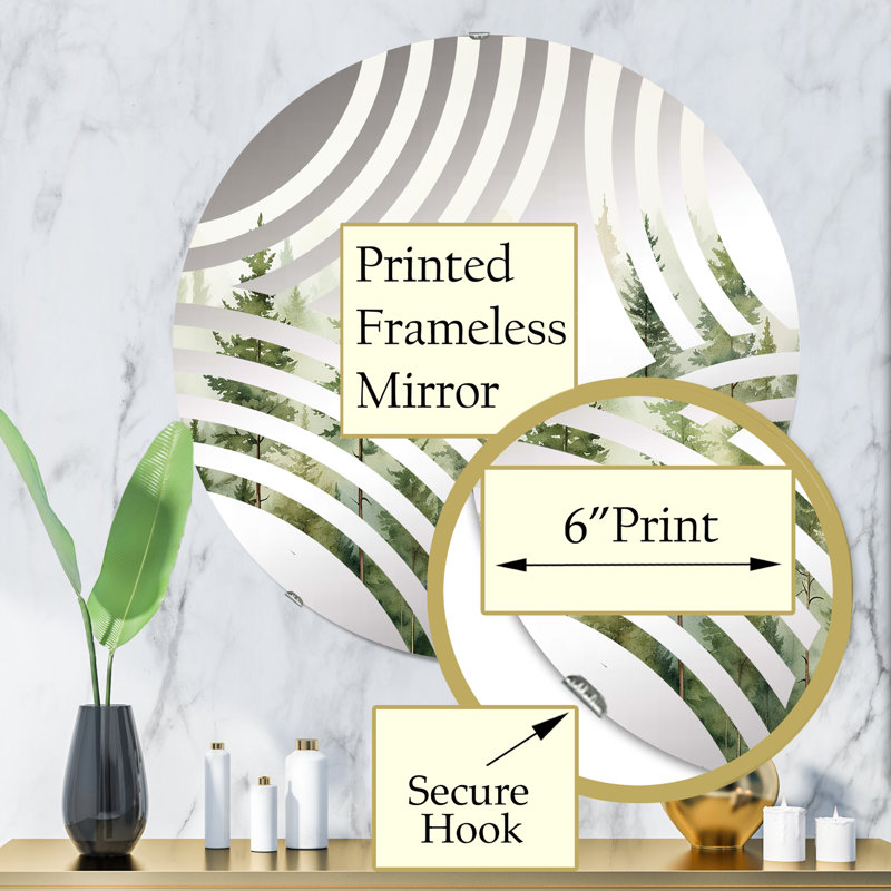 Circle Mirror, 31.4" x 31.4"
