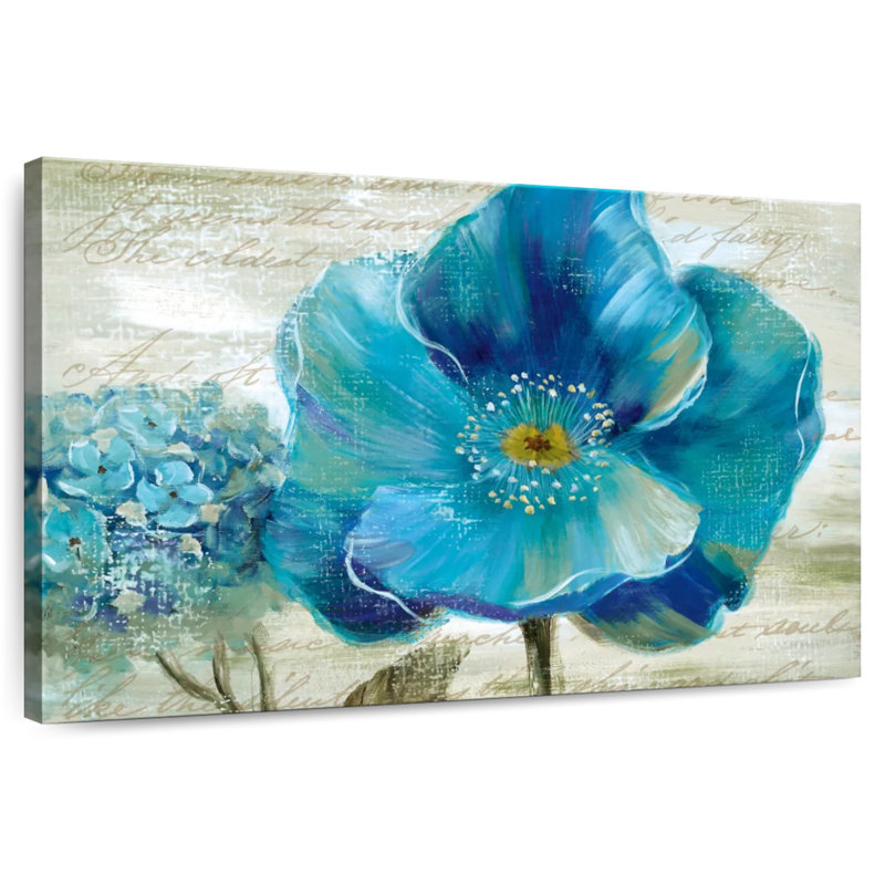 Harnek Blue Poppy Poem II, H 8 po x l 12 po