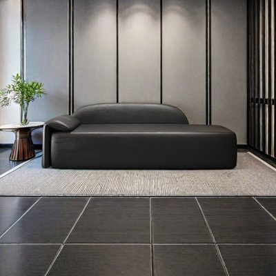 Nishu Faux Leather Chaise Lounge