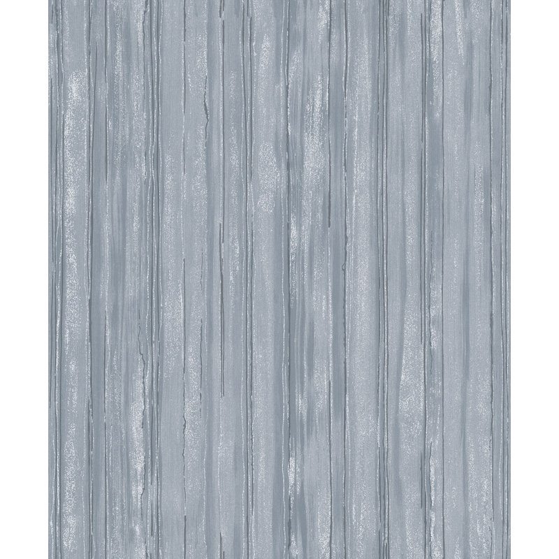 Robbin 10m x 53cm Textured Metallic Finish Non-pasted Wallpaper Roll,  Blue/Grey