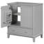 Grey Bathroom Vanity Base, Solid Wood & Board, 2 Doors And 1 Drawer Cabinet, Adjustable Shelf, Modern Style, Assembly 30" Base In Grey, Multi-Functional With Door Drawer, Needed