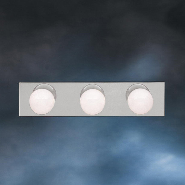 Scandia 3 - Light Vanity Light, Brushed Nickel