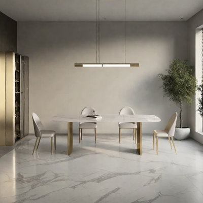 Light luxury superior sintered stone table set