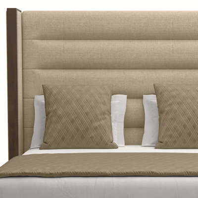 Ally Upholstered Wingback Bed
