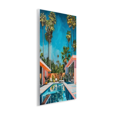 Plaque murale Coastal House & Palms, design par LSR Design Studio