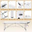 185cm Rectangular Adjustable Folding Table