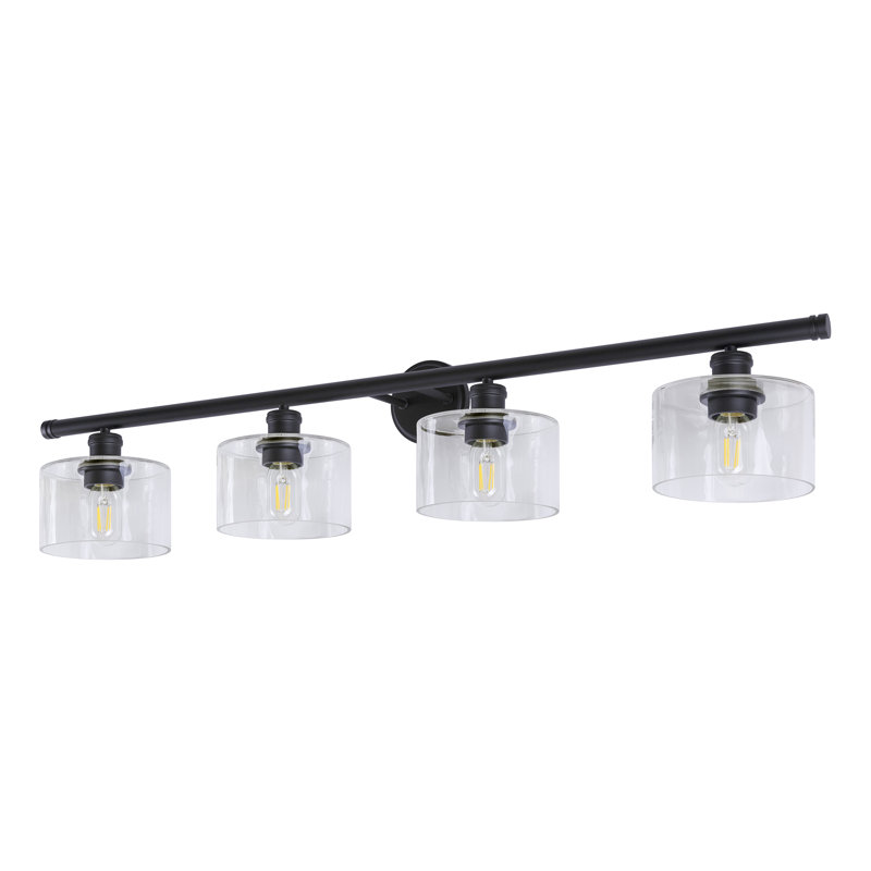 Currey 4 - Light Dimmable Bath Bar, Black