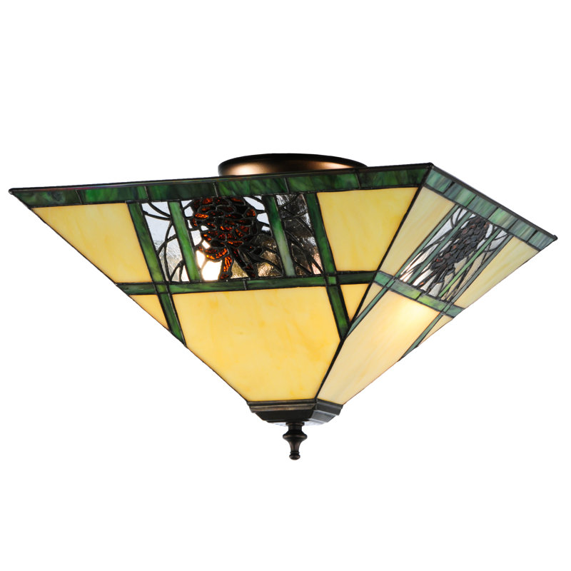 Glass Semi Flush Mount