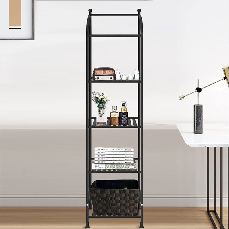 Aviahna Metal Bathroom Shelves, Black