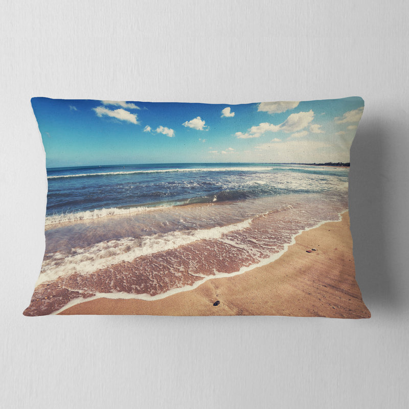Coussin lombaire de plage tropicale à Seaside, Rectangle 12 po x 20 po