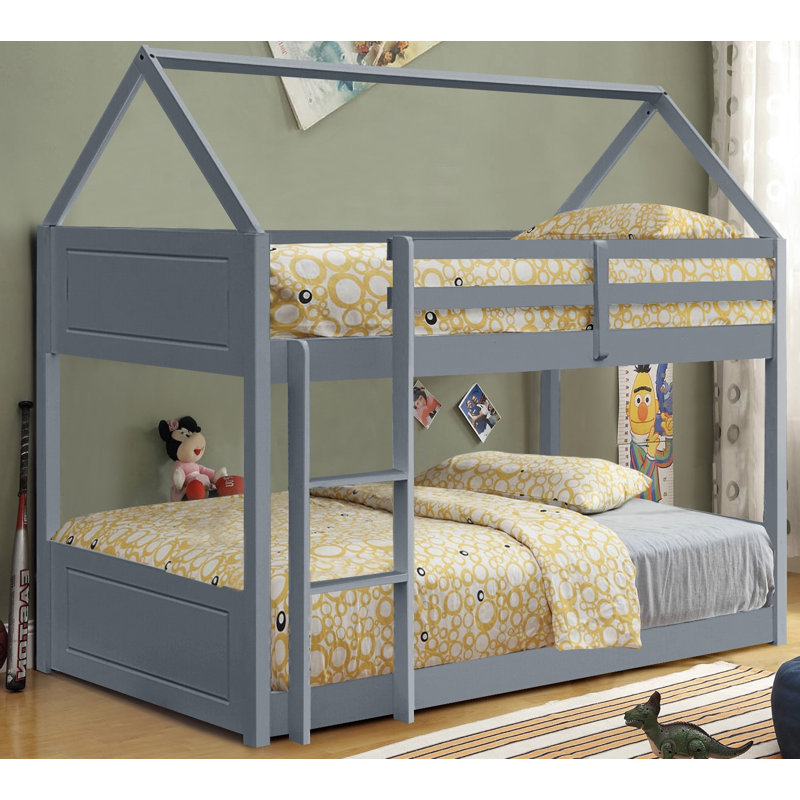 Aerilyn UK Single - DE 90 X 190 Cm Solid Wood Bed, Grey