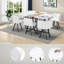Ensemble de table de salle à manger moderne et confortable avec six chaises, élégant et confortable