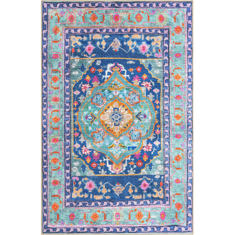 Utin Chenille Oriental Indoor Rug, Rectangle 5' x 8'