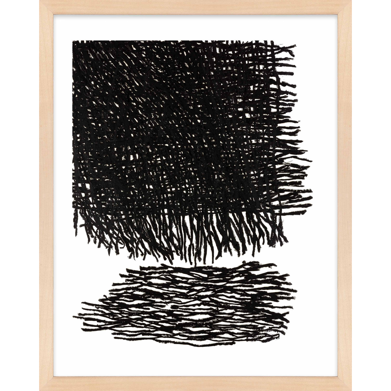 Drina "Passing Storm" Print by Stephanie Dennis, 38" H x 30" W  x 1.25" D, Maple