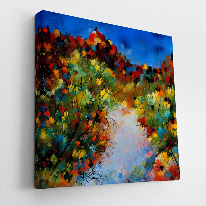 Rainbow Village, 30" H x 30" W