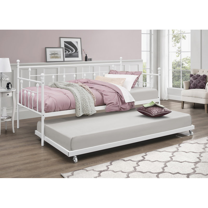 Losh Twin Daybed with Trundle, White