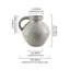 Vase en céramique gris Lark Manor ™, porte-fleurs gris rustique, pot décoratif avec poignée, décor rétro élégant pour maison de campagne, décor bohème moderne, 10,5 po de diamètre et 10,5 po de hauteur