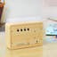 Sleek & Chic Modern Digital Birch Solid Wood Electric Alarm Tabletop Clock-92952049