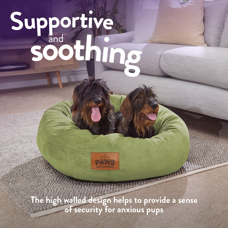 Slumberdown Paws for Slumber Donut Pet Bed, Green, Large (75cm W x 24cm D x 75cm H), Large (41 - 70 lbs)