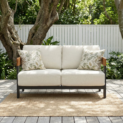 50.39'' Wide Outdoor Patio Sofa With Cushions