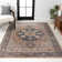 Tapis beige / bleu Sarok