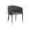 Fauteuil demi-tonneau capitonné