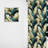Palm Breeze Tropical Pattern I - Tropical Velvet Curtain - Room Darkening - 1 panel-107577066