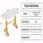 63" Modern Executive Desk, Large Office Computer Desk with Stylish Gold X-Legs